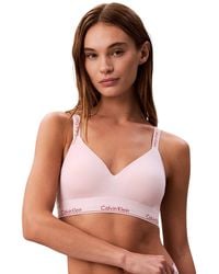 Calvin Klein - 's Lightly Lined Bralette With Stretch Band - Lyst