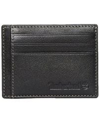 Timberland - Milled Card Wallet Black One Size Black - Lyst