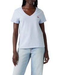 Levi's - Perfect Vneck Skyway Cotton - Lyst