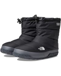 The North Face - Nf0a7w4hkt01 M Nuptse Apres Bootie Tnf Black/asphalt Grey Uk 9 - Lyst