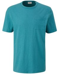 S.oliver - 2143959 T-Shirt mit Brusttasche - Lyst