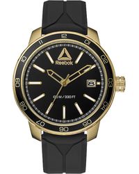 Reebok - Rd-for-g3-s2ib-b2 Black Silicone Band With Black Dial Watch - Lyst