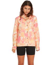Volcom - Womens Enemy Stone Hooded Zip Front Jacket - Lyst