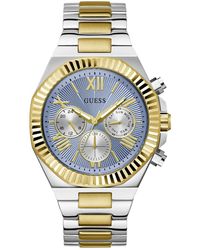 Guess - Equity Gw0703g3 Bicolor Stainless Steel Watch - Lyst