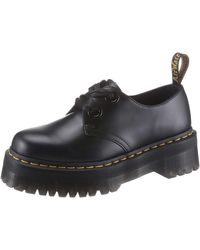 DR MARTENS 1461 Smooth Leather Platform Shoes