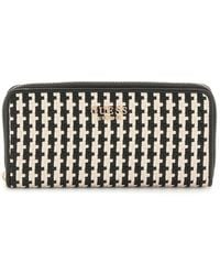 Guess - Geldbörse Phaedra SLG Zip Around Wallet Black Multi schwarz - Lyst