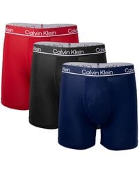 Calvin Klein - `s Microfiber Stretch Boxer Briefs 3 Pack - Lyst