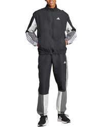 adidas - Sportswear Colorblock 3-Stripes Track Suit Trainingsanzug - Lyst