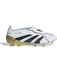 adidas - S Elite Fold Over Tongue Firm Ground Football Boots White/black/gold 8.5 Uk - Lyst