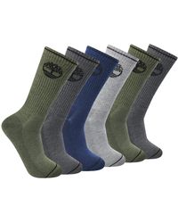 Timberland - 6-Pack Crew Socks Calcetines de Equipo - Lyst