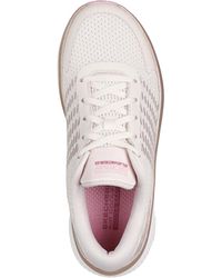 Skechers - Performance Go Run Elevate 2.0 Textiel Dames Natuur/roze Trainers - Lyst