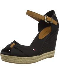 Tommy Hilfiger - Basic Opened High Wedge Open Toe Sandals - Lyst