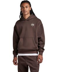 G-Star RAW - Core Loose Sweater Hooded Sweatshirt - Lyst