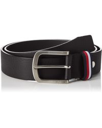 Tommy Hilfiger Corporate Loop Belt 3.5 Adj Cinturón - Negro