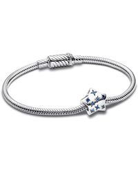 PANDORA - Silberarmband für Frech Funkelnder Stern Starter-Set 68097-19 19 cm - Lyst