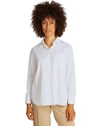 Tommy Hilfiger - Hemd Poplin Easy Fit Oversized - Lyst