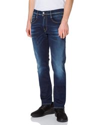 Replay - Anbass Hyperflex Re-used Xlite Jeans - Lyst