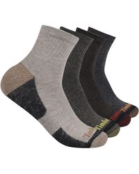 Timberland - 4-pack Half Cushioned Quarter Socks - Lyst
