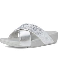Fitflop - Lulu Crystal-mix Wedge Sandal - Lyst