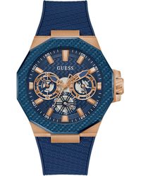 Guess - Orologio Multi-quadrante al Quarzo Uomo con Cinturino in Silicone GW0853G3 - Lyst