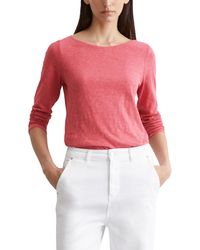 Marc O' Polo - Langarmshirt aus Bio-Baumwolle mit U-Boot-Ausschnitt - Lyst