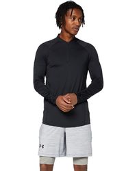 Black//Stealth Grey Raid 2.0 1//4 Zip L//S Training Top