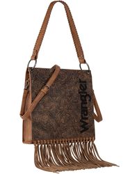Wrangler - Western Shoulder Bags For Cowgirl Fringe Tote Purse - Lyst