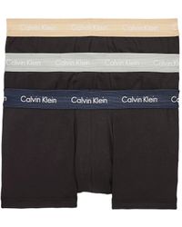 Calvin Klein - Low Rise Trunk 3Pk Boxer Taille Basse - Lyst