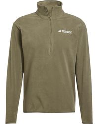 adidas - Terrex Multi Essentials Half Zip Fleece Jacket - Lyst