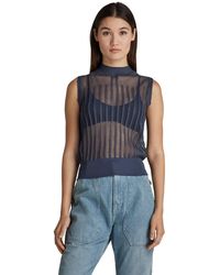 Womens Clothing Jumpers and knitwear Sleeveless jumpers G-Star RAW Pointelle Pullover Sweater 