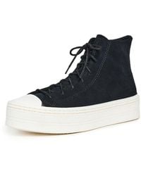 Converse - Chuck Taylor All Star Modern Lift Platform Mono Suède Sneakers Voor - Lyst