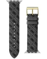 Guess - Leather Strap Quattro G Logo 42mm - Lyst