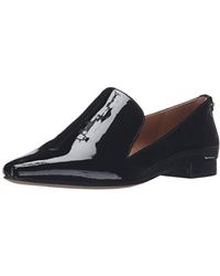 Calvin Klein S Elin Patent Closed Toe Loafers - Nero