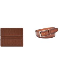 Fossil - Uomo Sport Tourer Portafoglio in pelle marrone e cintura Griffin - Lyst