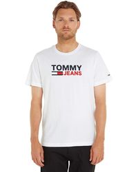Tommy Hilfiger - Tommy Jeans T-Shirt Kurzarm TJM Regular Rundhalsausschnitt - Lyst