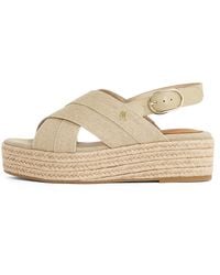 Tommy Hilfiger - Wedge Espadrilles Denim Platform Sandal mit Plateau - Lyst