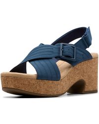 Clarks - Nerisa West Heeled Sandal - Lyst