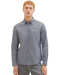 Tom Tailor - 1039815 Regular Fit Dobby Hemd aus Baumwolle - Lyst