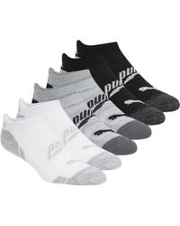 PUMA - 6 Pack 1/2 Terry Low Cut Socks - Lyst