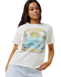 Rip Curl - Relaxed Fit Short Sleeve T-shirt - Lyst