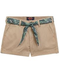 Superdry - Klassische Chino-Shorts Stonewash Taupe Braun 40 - Lyst