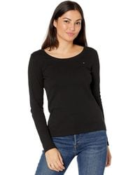 Tommy Hilfiger - T-shirt Met Lange Mouwen En Ronde Hals - Lyst