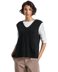 Street One - Ärmelloser V-Neck Pullover - Lyst