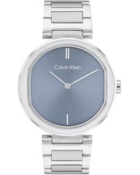 Calvin Klein - Orologio Analogico al Quarzo da donna con cinturino in acciaio inossidabile argentato - 25200250 - Lyst