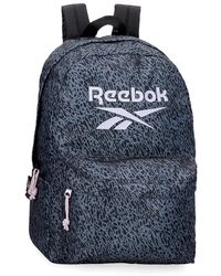 Reebok - Leopard Backpack Black 32x44x12cm Polyester 16.9l By Joumma Bags - Lyst