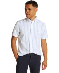 Tommy Hilfiger - Camisa de Popelín para Hombre Flex Poplin ga Corta - Lyst