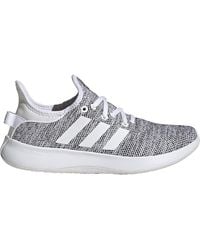 adidas - W Cloudfoam Pure Grey/ink/black Running Shoes - Lyst