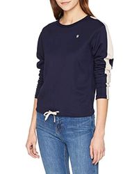 G-Star RAW Damen Sweatshirt Nostelle Cropped Sweater - Blau