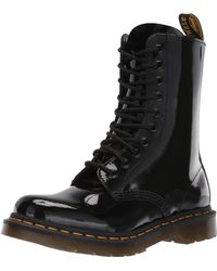 dr martens 1490 10 eye bex boots in black