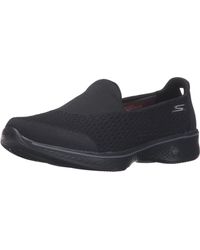 Skechers - S Go Walk 4 Pursuit Slip On Shoe Black White Size Uk 6 Eu 39 - Lyst